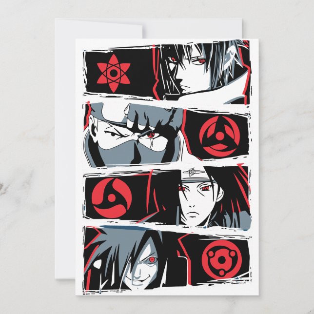 Anime T-shirts design  Invitation (Front)