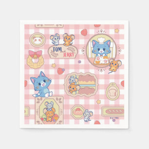 Anime Tom and Jerry Bakery Pattern Napkin