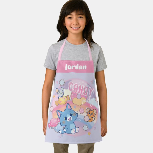 Anime Tom and Jerry Candy Party Apron (Insitu)