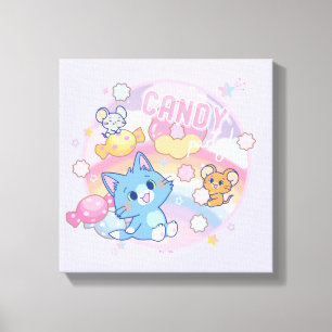 Anime Tom and Jerry Candy Party Canvas Print