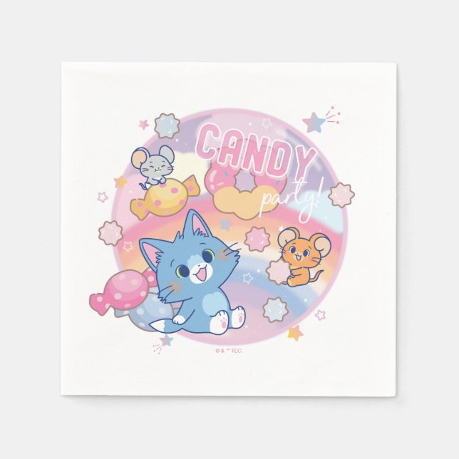 Anime Tom and Jerry Candy Party Napkin (Front)