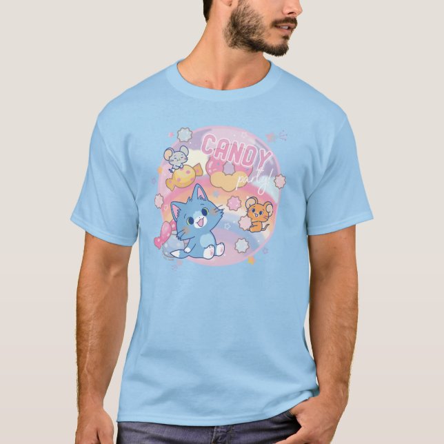 Anime Tom and Jerry Candy Party T-Shirt (Front)
