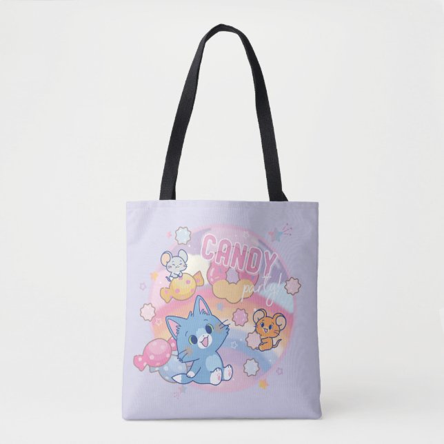 Anime Tom and Jerry Candy Party Tote Bag (Front)