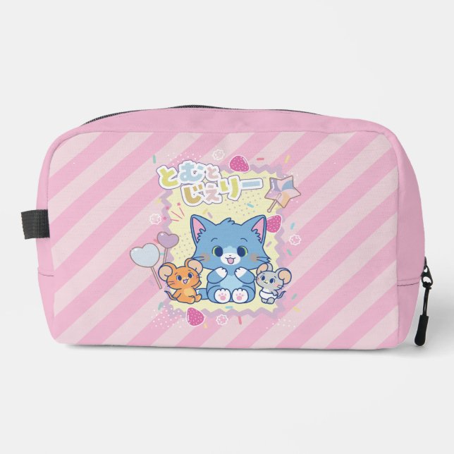 Anime Tom and Jerry Strawberry Fun Dopp Kit (Front)