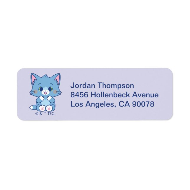 Anime Tom and Jerry - Tom Return Address Label (Front)