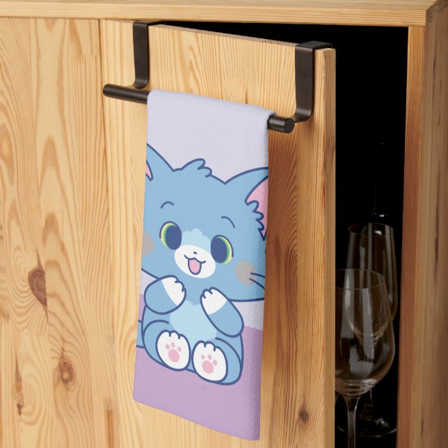 Anime Tom and Jerry - Tom Tea Towel (Thirds Fold)