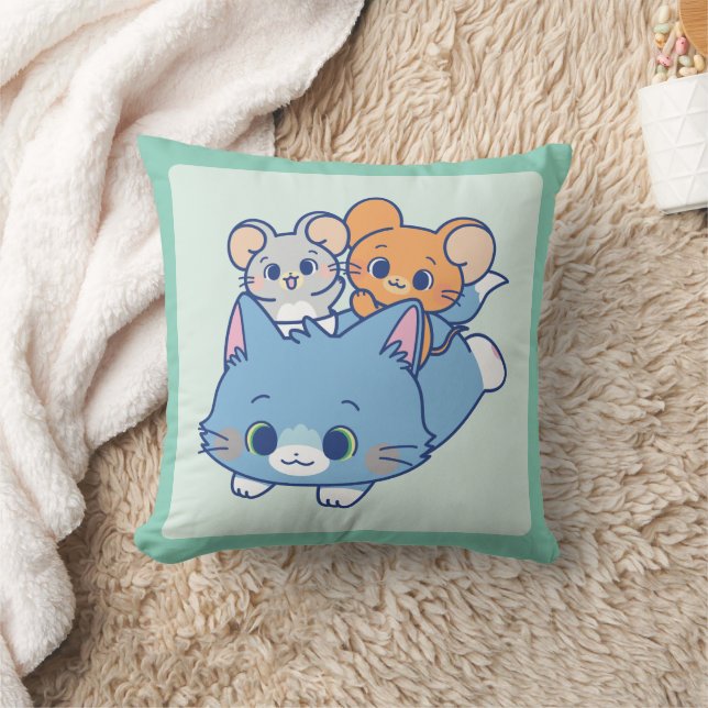Anime Tom, Jerry, and Tuffy Cushion (Blanket)