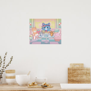Anime Tom, Jerry, and Tuffy Dessert Parlor Poster