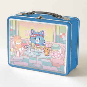 Anime Tom, Jerry, and Tuffy Dessert Parlour Metal Lunch Box