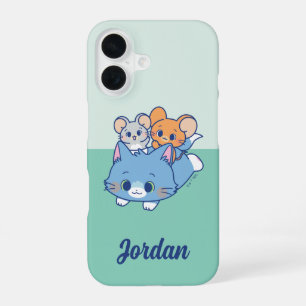 Anime Tom, Jerry, and Tuffy iPhone 16 Case