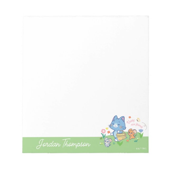 Anime Tom, Jerry, and Tuffy Picnic Notepad (Front)