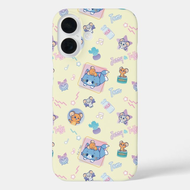 Anime Tom, Jerry, and Tuffy Playtime Pattern Case-Mate iPhone Case (Back)