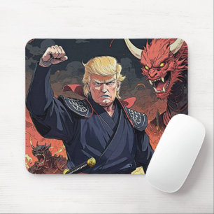 Anime Trump - Fist Raised Mouse Pad