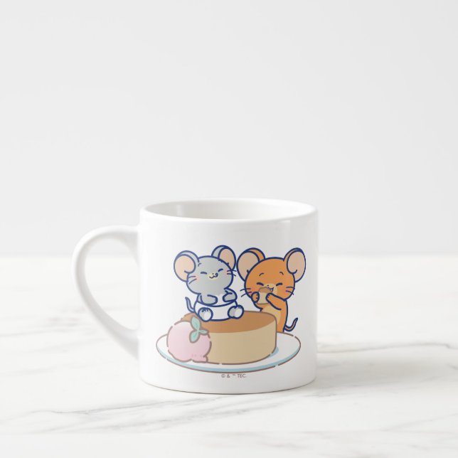 Anime Tuffy and Jerry Cheesecake Espresso Cup (Left)