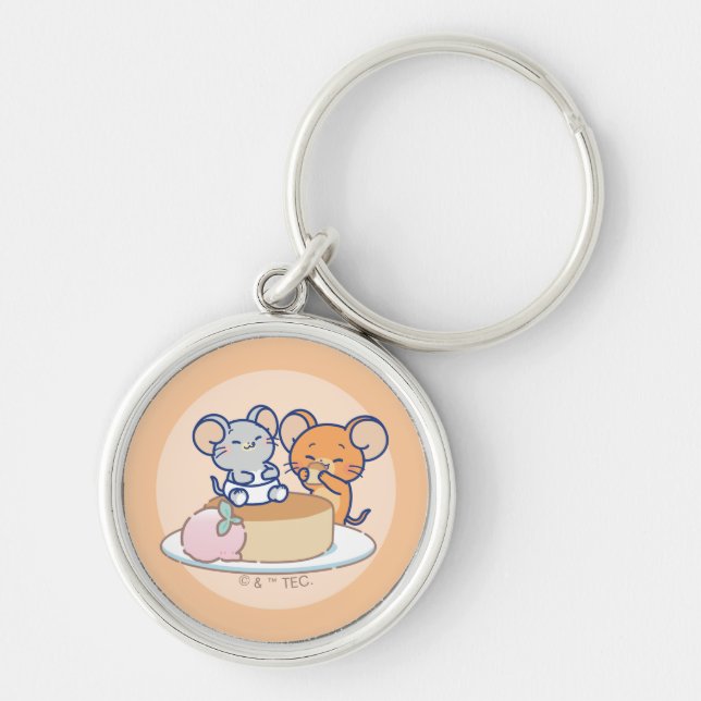 Anime Tuffy and Jerry Cheesecake Key Ring (Front)
