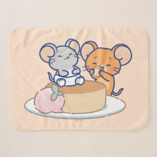 Anime Tuffy and Jerry Cheesecake Sherpa Blanket