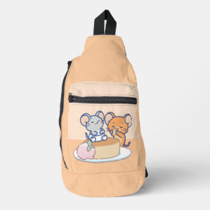 Anime Tuffy and Jerry Cheesecake Sling Bag
