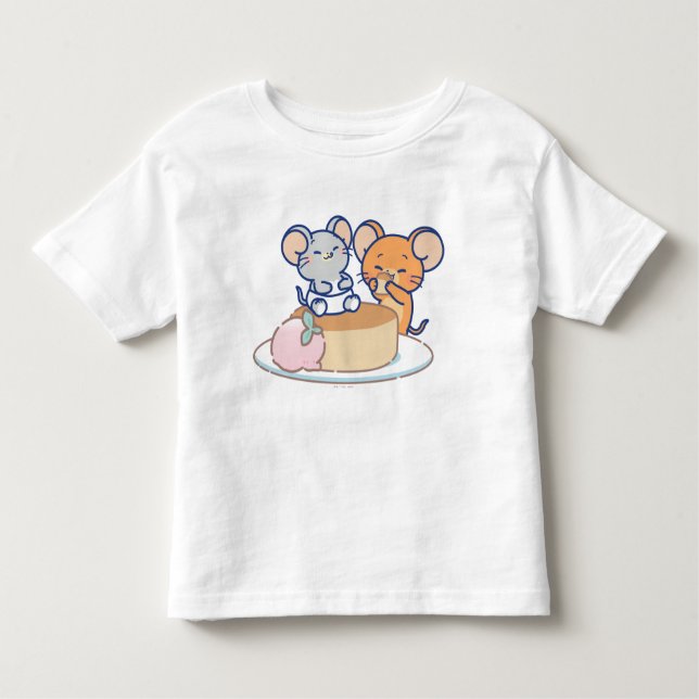Anime Tuffy and Jerry Cheesecake Toddler T-Shirt (Front)
