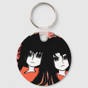 Anime Twins Key Ring