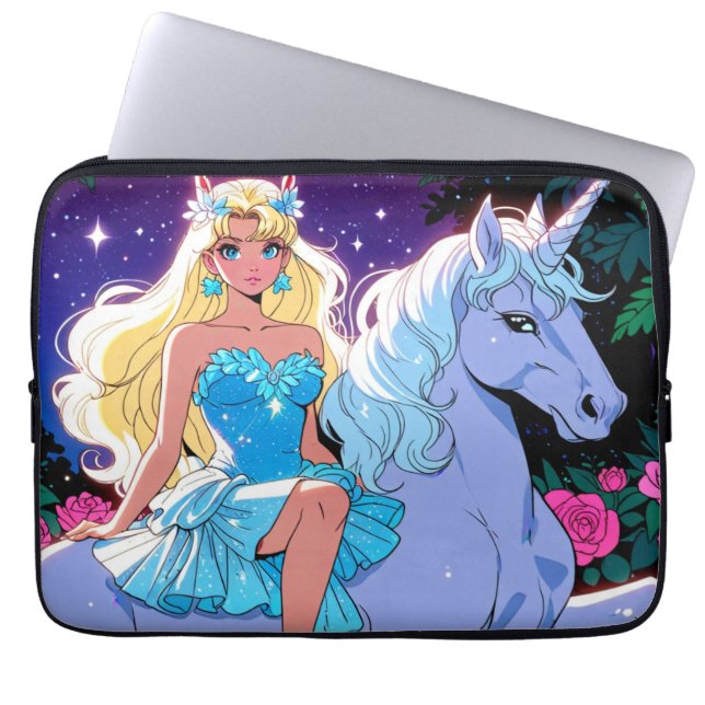 Anime Unicorn  Laptop Sleeve (Front)