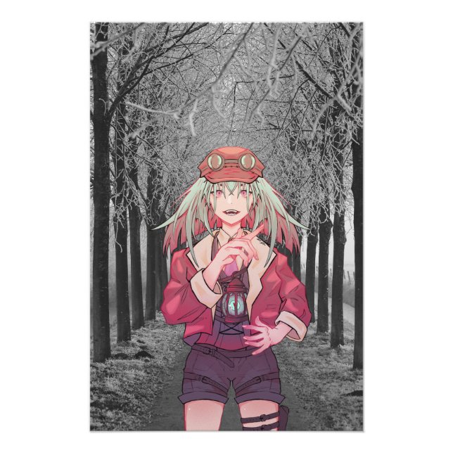 Anime, V Tuber, VTuber Road Photo Print (Front)