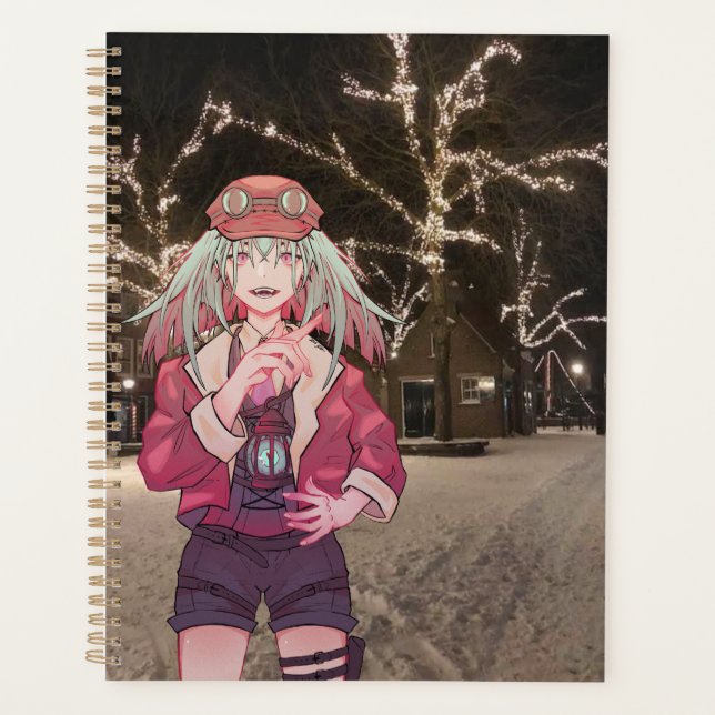 Anime, V Tuber Vuber, Snow in the Dark Planner (Front)