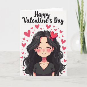 Anime Valentine Portrait Card