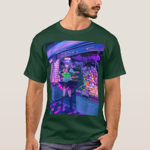 Anime Vaporwave Girl Waifu Aesthetic Japanese Otak T-Shirt