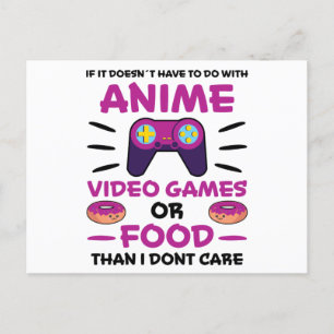 Anime Video Games Food Manga Japan Fun Kawaii Gift Postcard