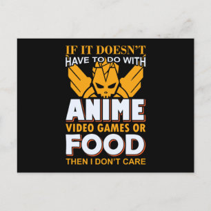 Anime, Video Games & Food Quote Lovely Design Postcard