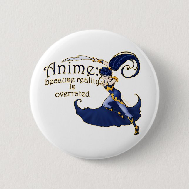 Anime VS Reality Pins & Buttons #2 (Front)