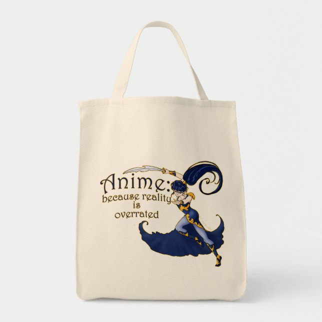 Anime VS Reality Tote Bags (Front)