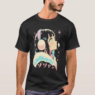 Anime Waifu Cute Anime Manga Cat Girl Sweet Retro  T-Shirt