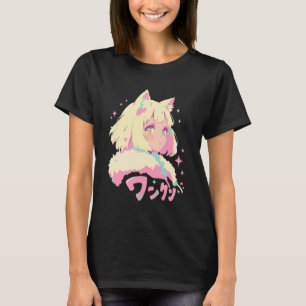 Anime Waifu Cute Anime Manga Cat Girl Sweet Retro T-Shirt