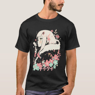Anime Waifu Cute Anime Manga Cat Girl Sweet Retro  T-Shirt