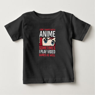 Anime Waifu Girl Eyes Video Games Gamer Gaming Quo Baby T-Shirt