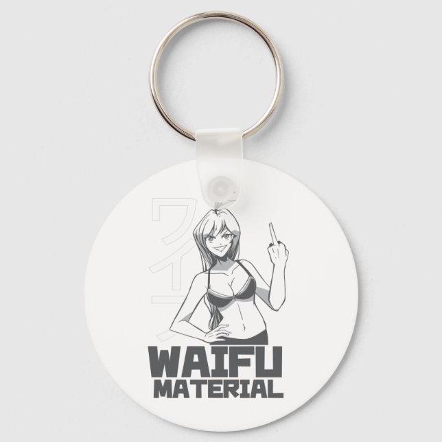 Anime Waifu Key Ring (Front)