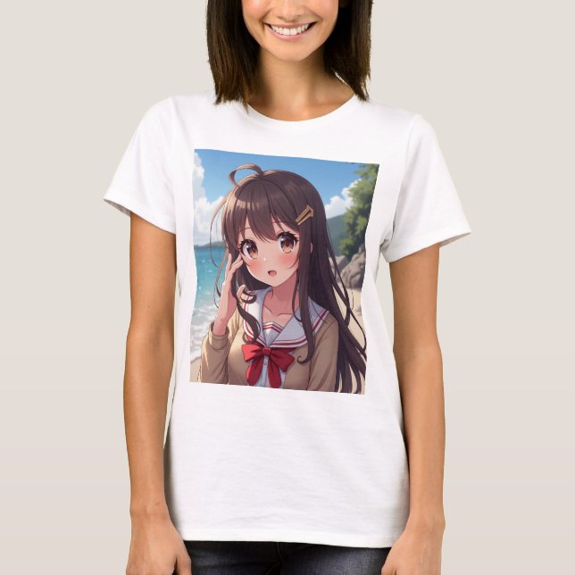 Anime waifu T-Shirt (Front)