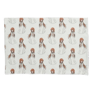 Anime Weeb Girl Manga Pattern Design  Pillowcase