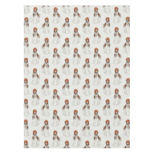 Anime Weeb Girl Manga Pattern Design  Tablecloth