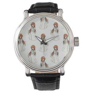 Anime Weeb Girl Manga Pattern Design Watch