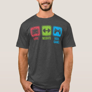 Anime Weights Video Games Otaku Workoutankop vinta T-Shirt