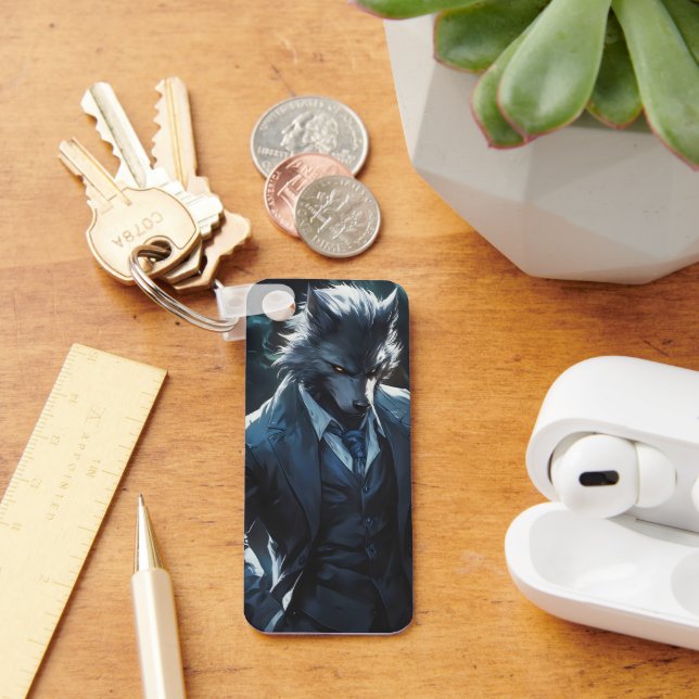 Anime Werewolf Gentleman Key Ring (Desk)