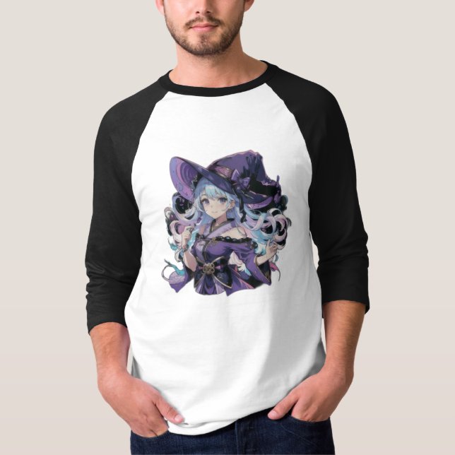Anime/Witch/halloween  T-Shirt (Front)