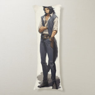 Anime Wolf Zaddy Body Cushion