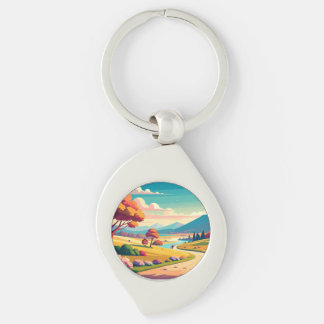 Anime world key ring