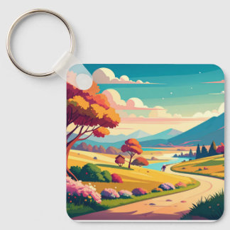 Anime world key ring