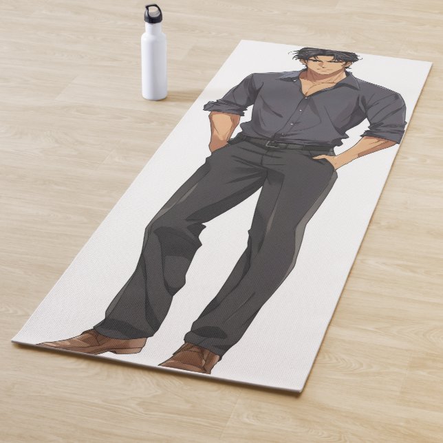 Anime Zaddy Handsome Man Yoga Mat (In Situ)