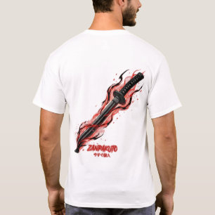 Anime Zanpakuto Sword Red Energy Men's  T-Shirt