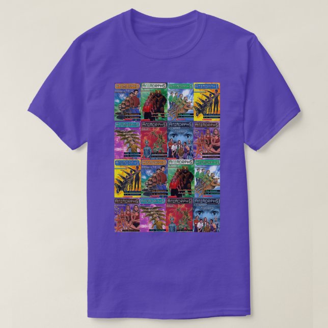 Animorphs Book Covers T-Shirt (Design Front)